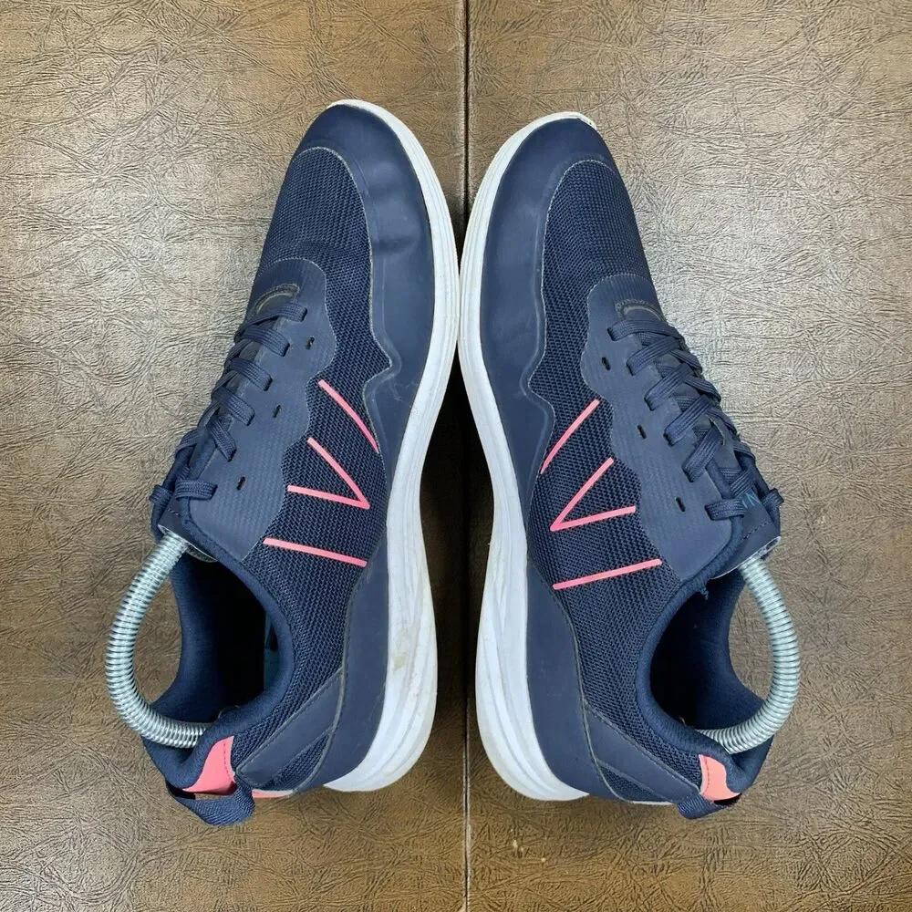 Vionic Audie Navy Blue Pink Orthotic Sneakers Shoes Women’s Size 9.5